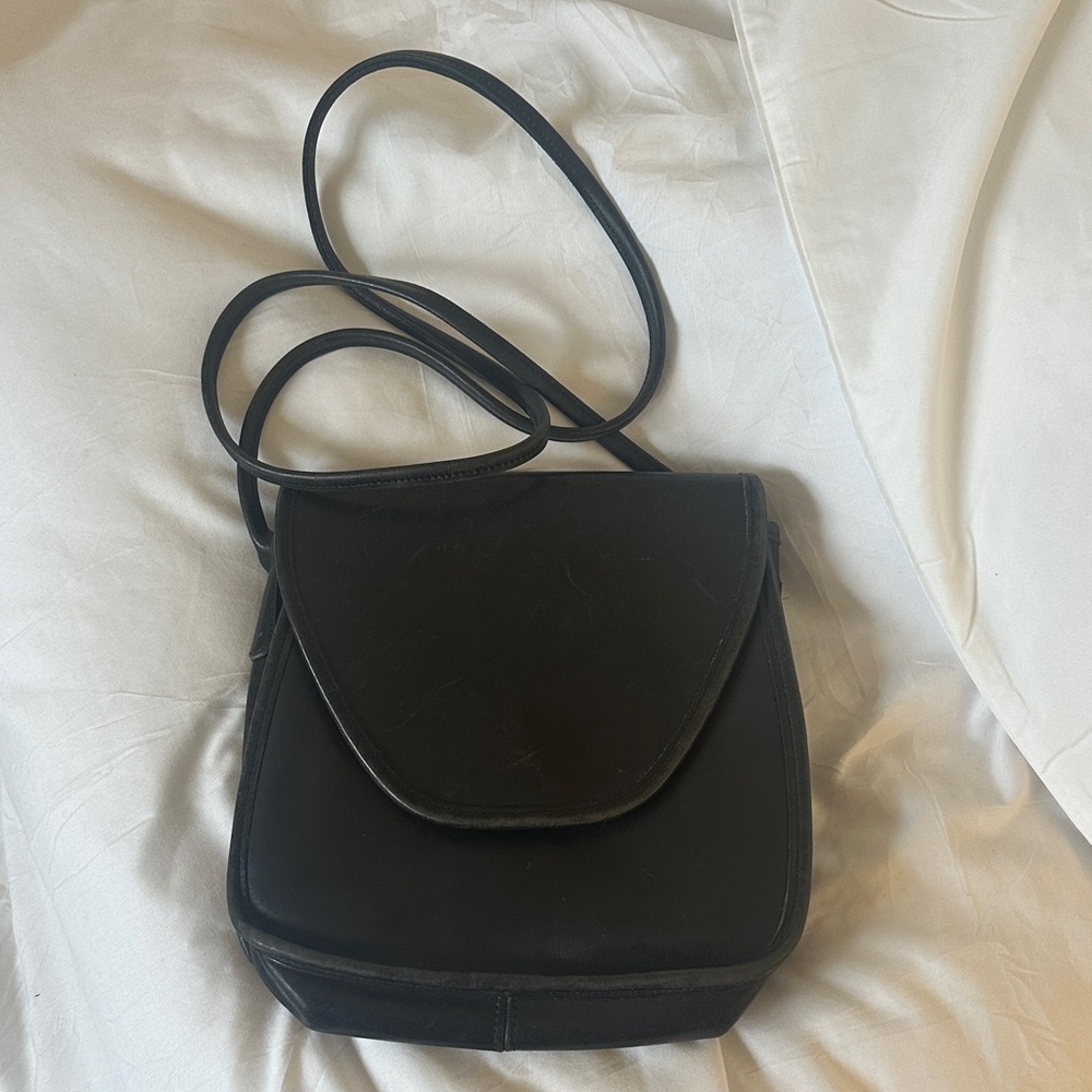 Coach Vintage Leather Black Crossbody Bag